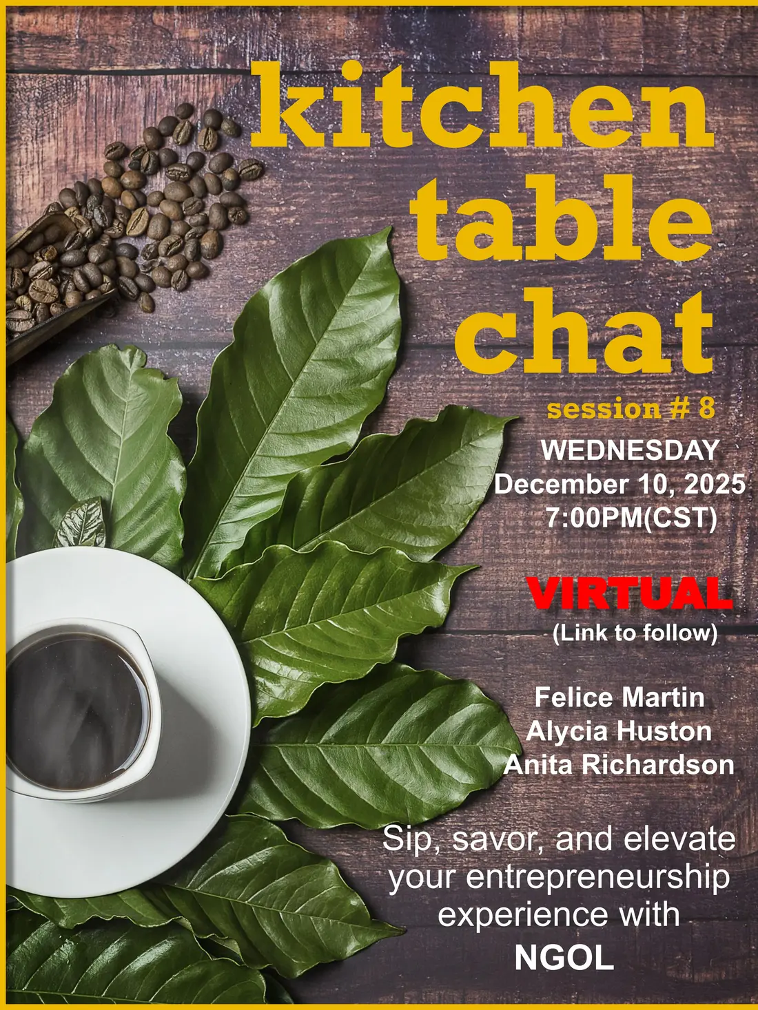 Kitchen Table Chat - Session #8